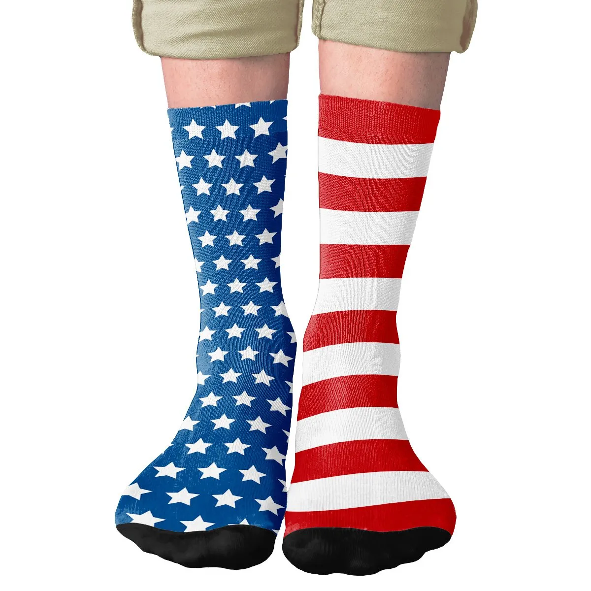 American Flag Adult Crew Socks