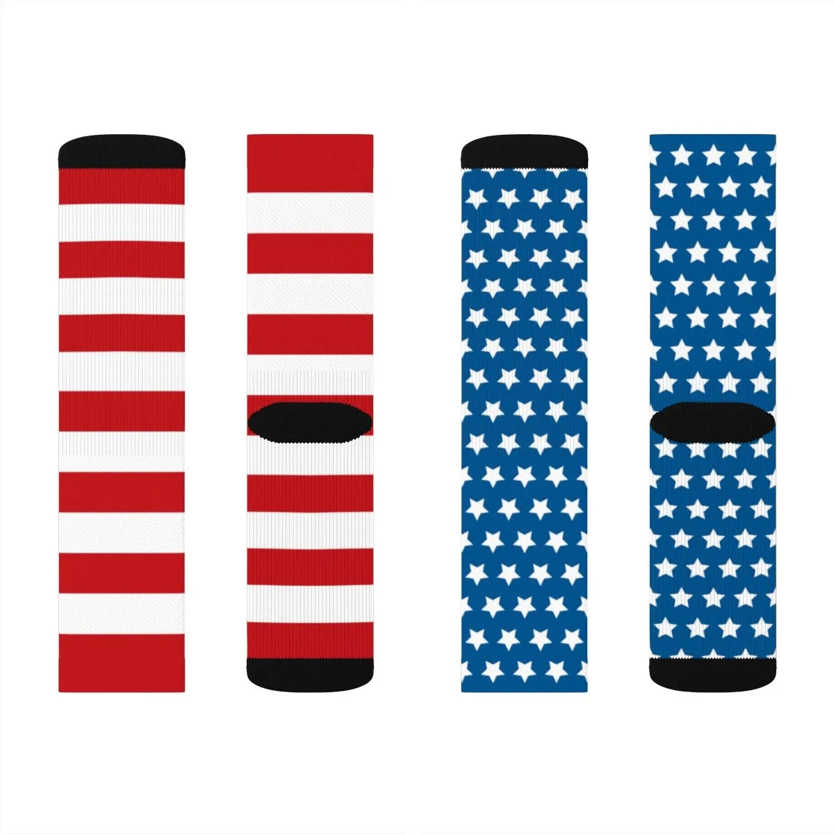 American Flag Adult Crew Socks