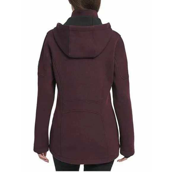Andrew Marc‎ Stretch Knit Scuba Jacket  Zip Coat Women's Size Medium
