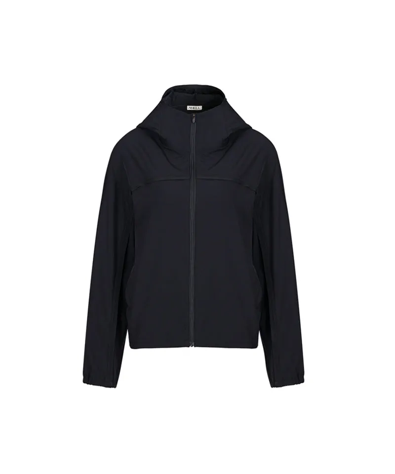 Anell Golf Plain Air Wind Jumper - Black