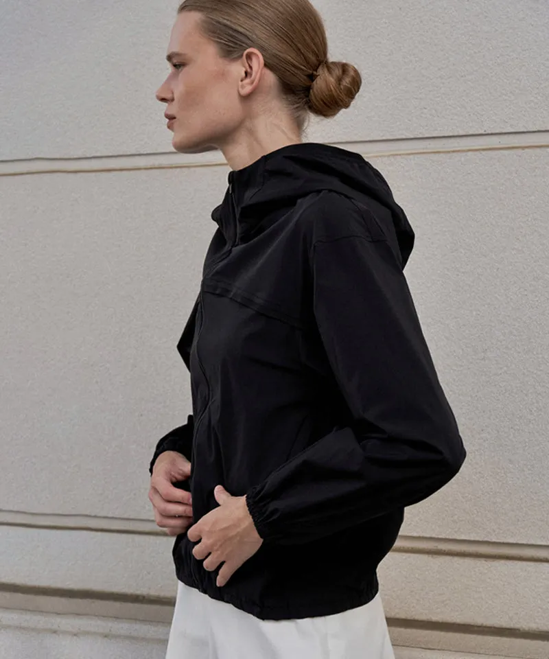 Anell Golf Plain Air Wind Jumper - Black