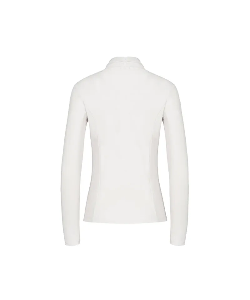 Anell Golf Soft Shawl Collar Top - Light Beige