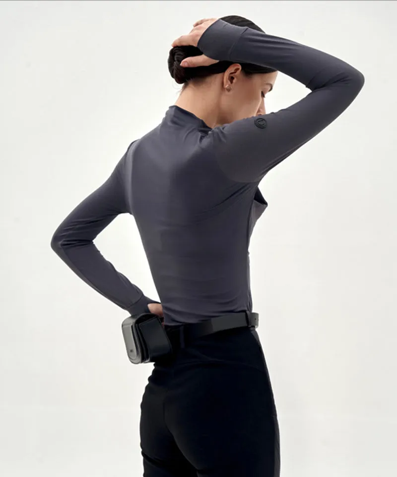 Anell Golf Soft Stretch Top - Charcoal