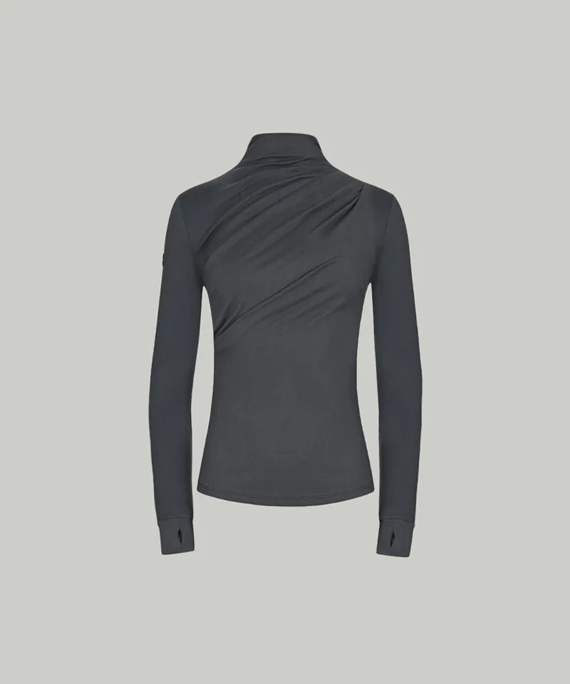 Anell Golf Soft Stretch Top - Charcoal