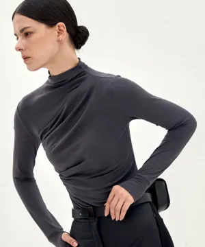 Anell Golf Soft Stretch Top - Charcoal