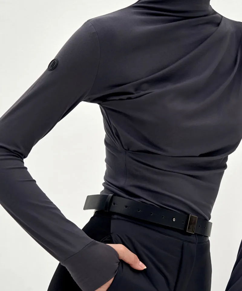 Anell Golf Soft Stretch Top - Charcoal