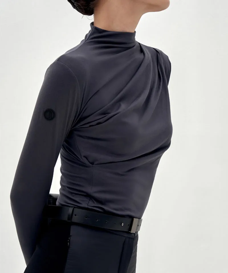 Anell Golf Soft Stretch Top - Charcoal