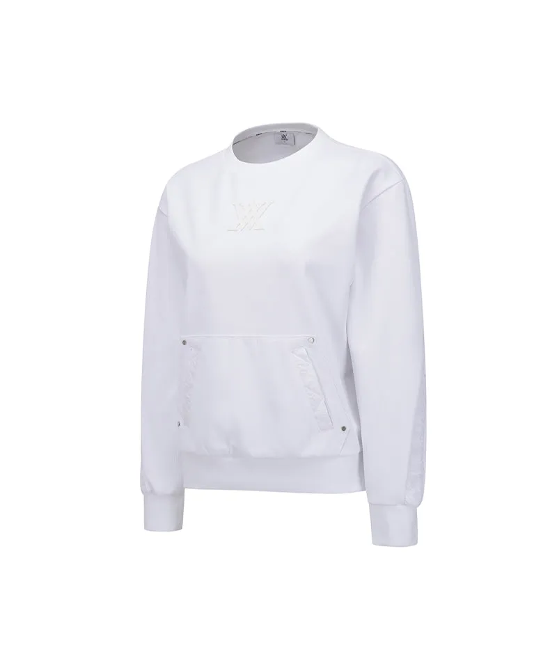 ANEW Golf Women's SP Textured Sweatshirt - White