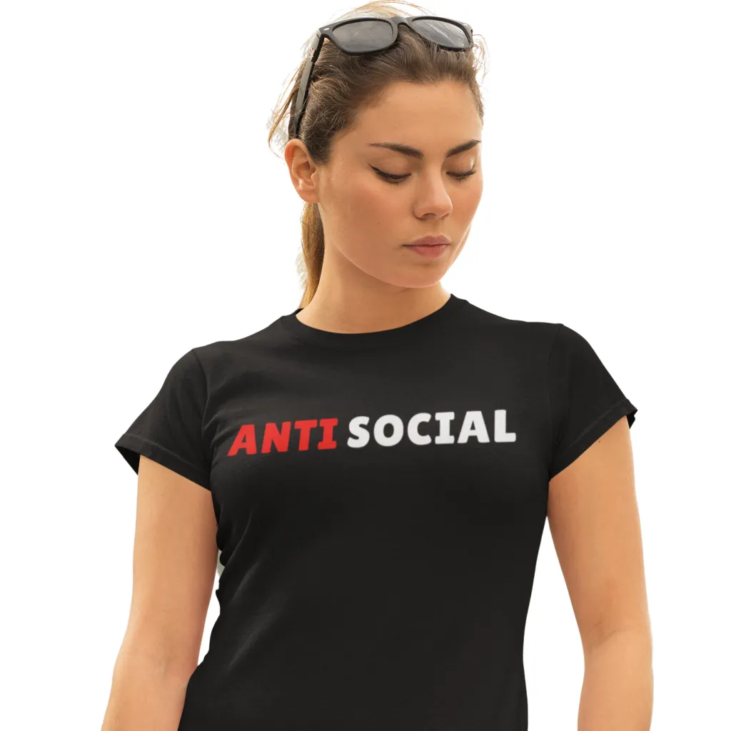 Anti-Social Women's Bella T-Shirt |  Women's Favorite Tee