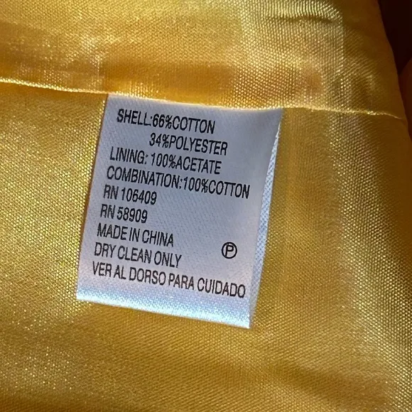 Antonio Melani Yellow and White Polka Dot Dress Size 12 NWT
