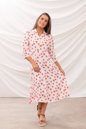 Aoife Dress - Soft Pink Floral