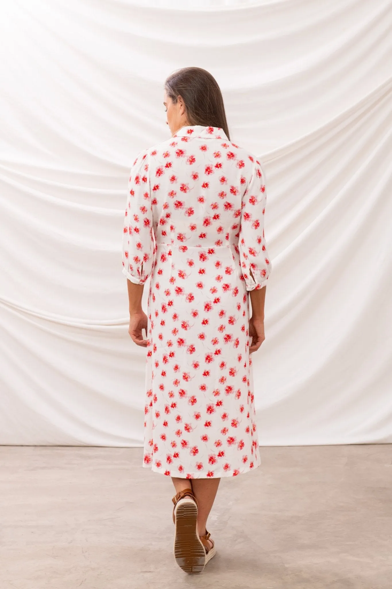 Aoife Dress - Soft Pink Floral