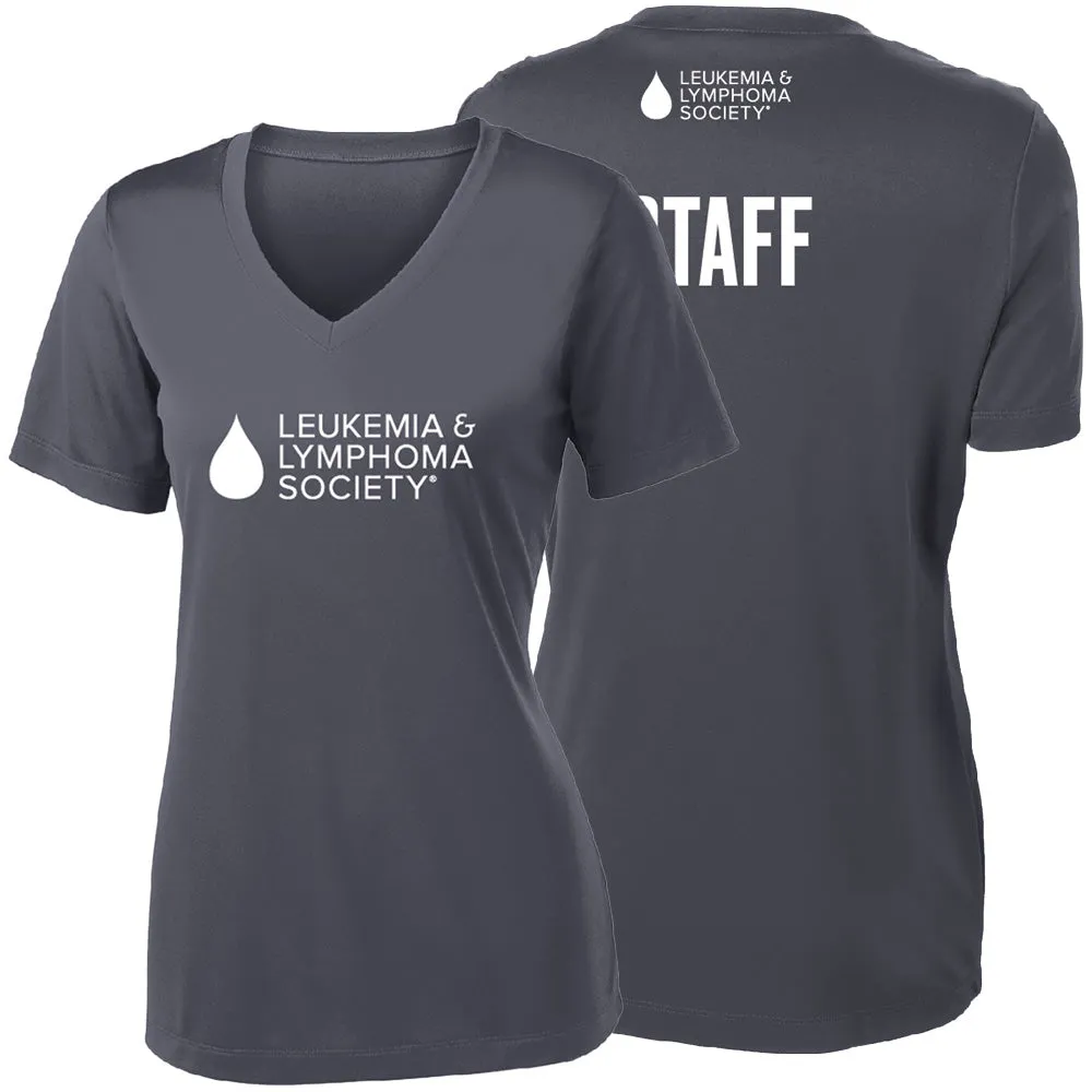 Apparel - Women's V-Neck- Grey STAFF Shirt