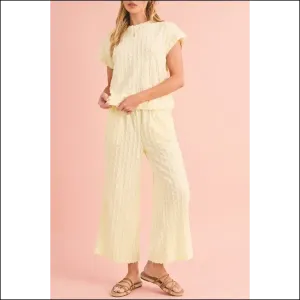Apricot Lattice Pants Set: Wide Leg Pants so Comfy, You'll Ditch your  Therapist 😂