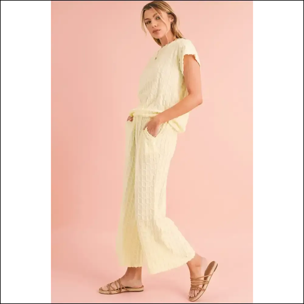 Apricot Lattice Pants Set: Wide Leg Pants so Comfy, You'll Ditch your  Therapist 😂