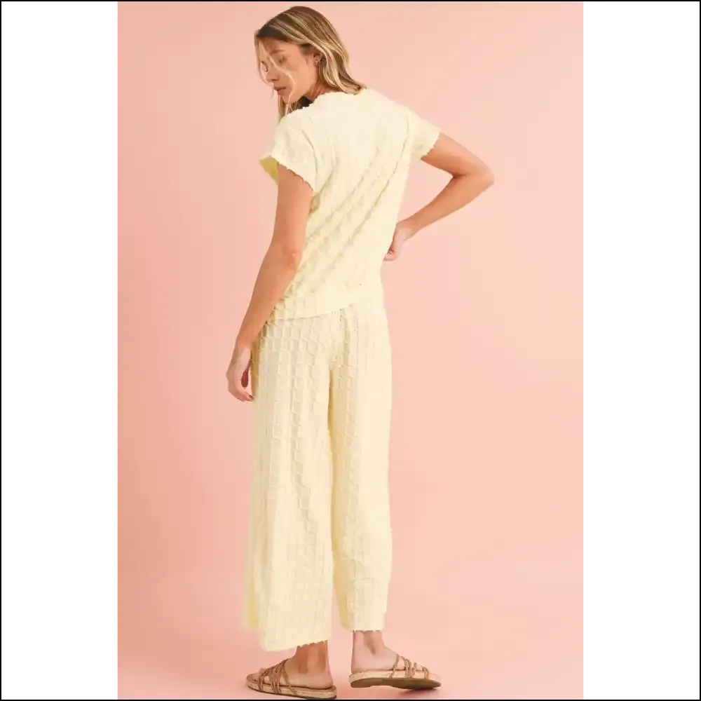 Apricot Lattice Pants Set: Wide Leg Pants so Comfy, You'll Ditch your  Therapist 😂