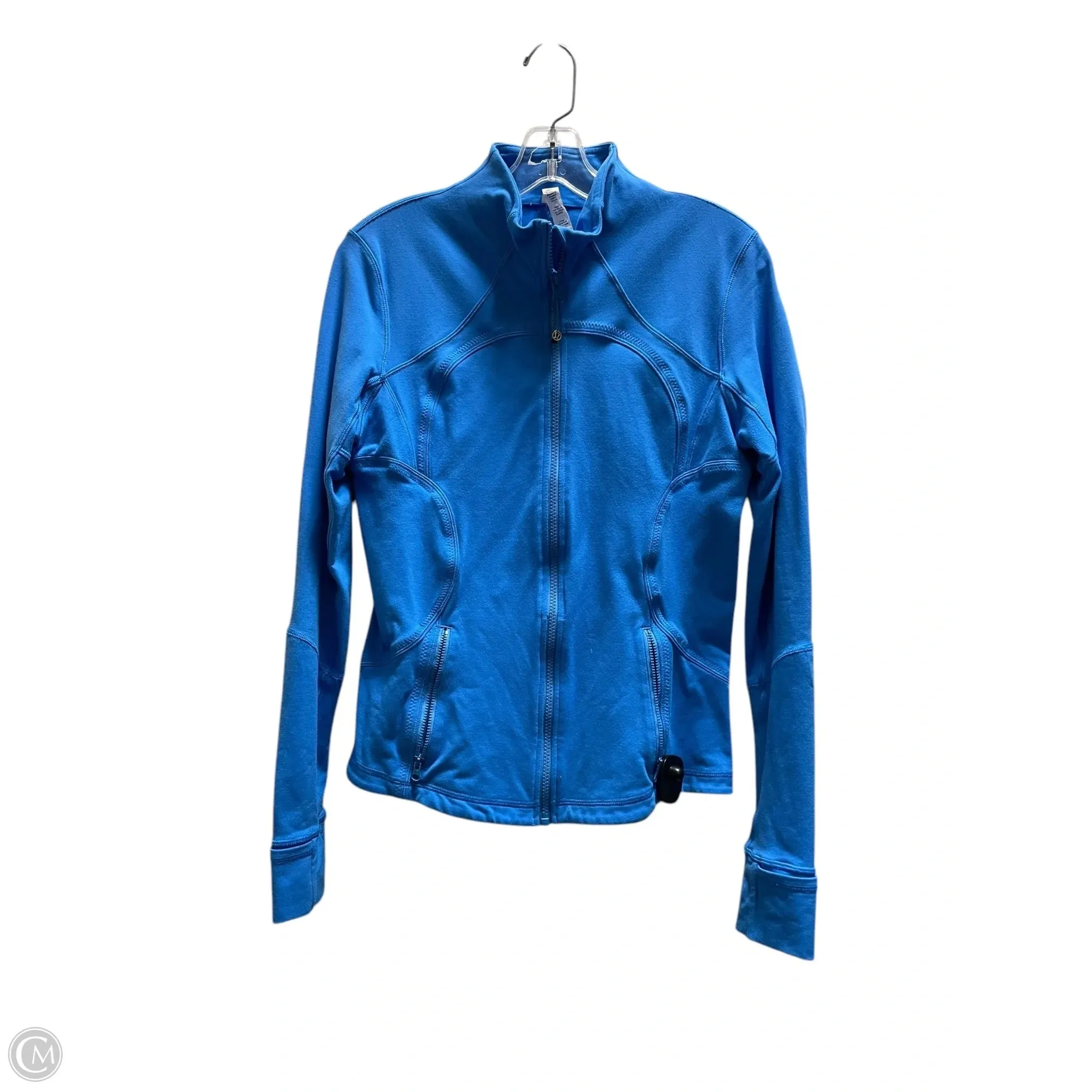 Athletic Jacket By Lululemon In Blue, Size: 10