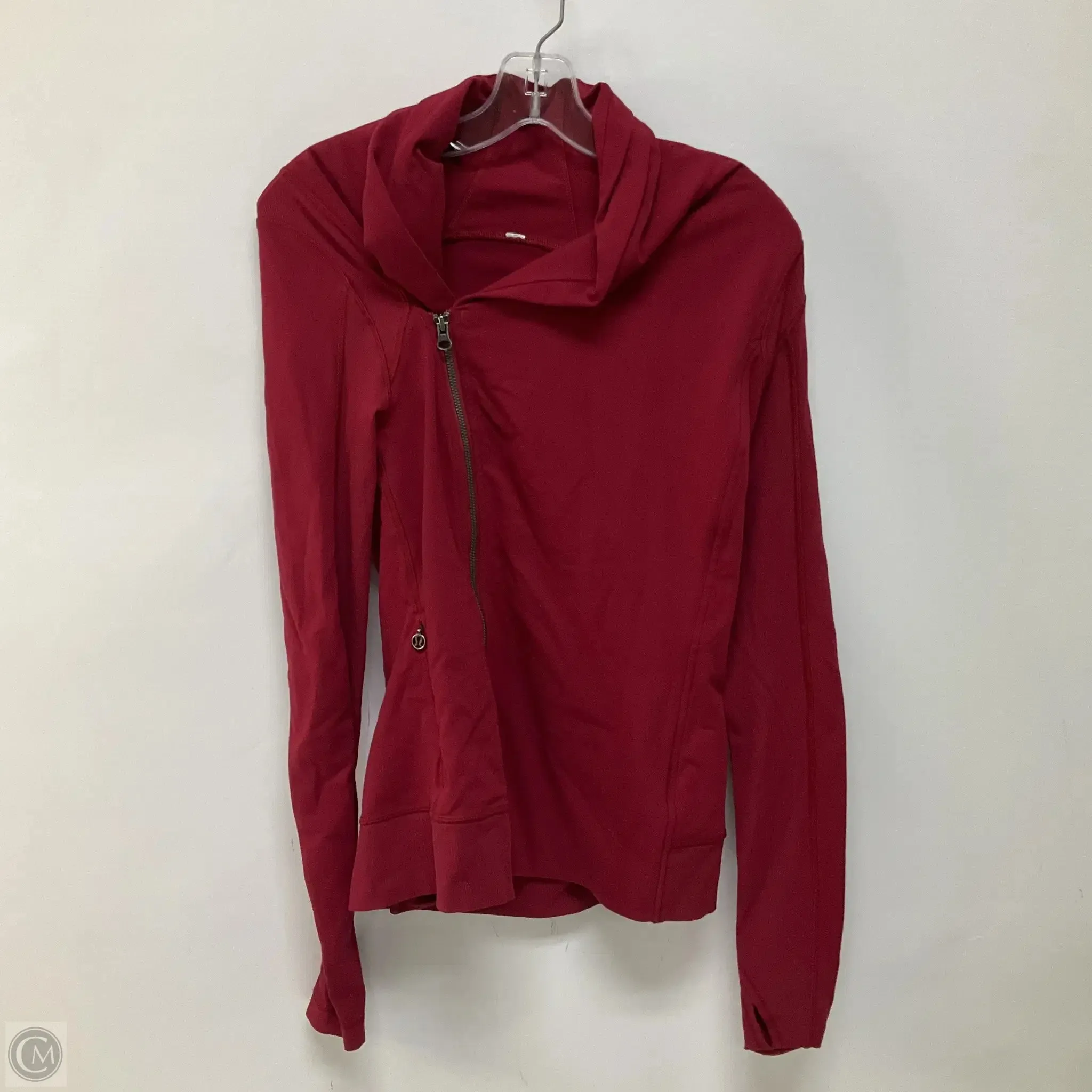 Athletic Jacket By Lululemon In Red, Size: 6