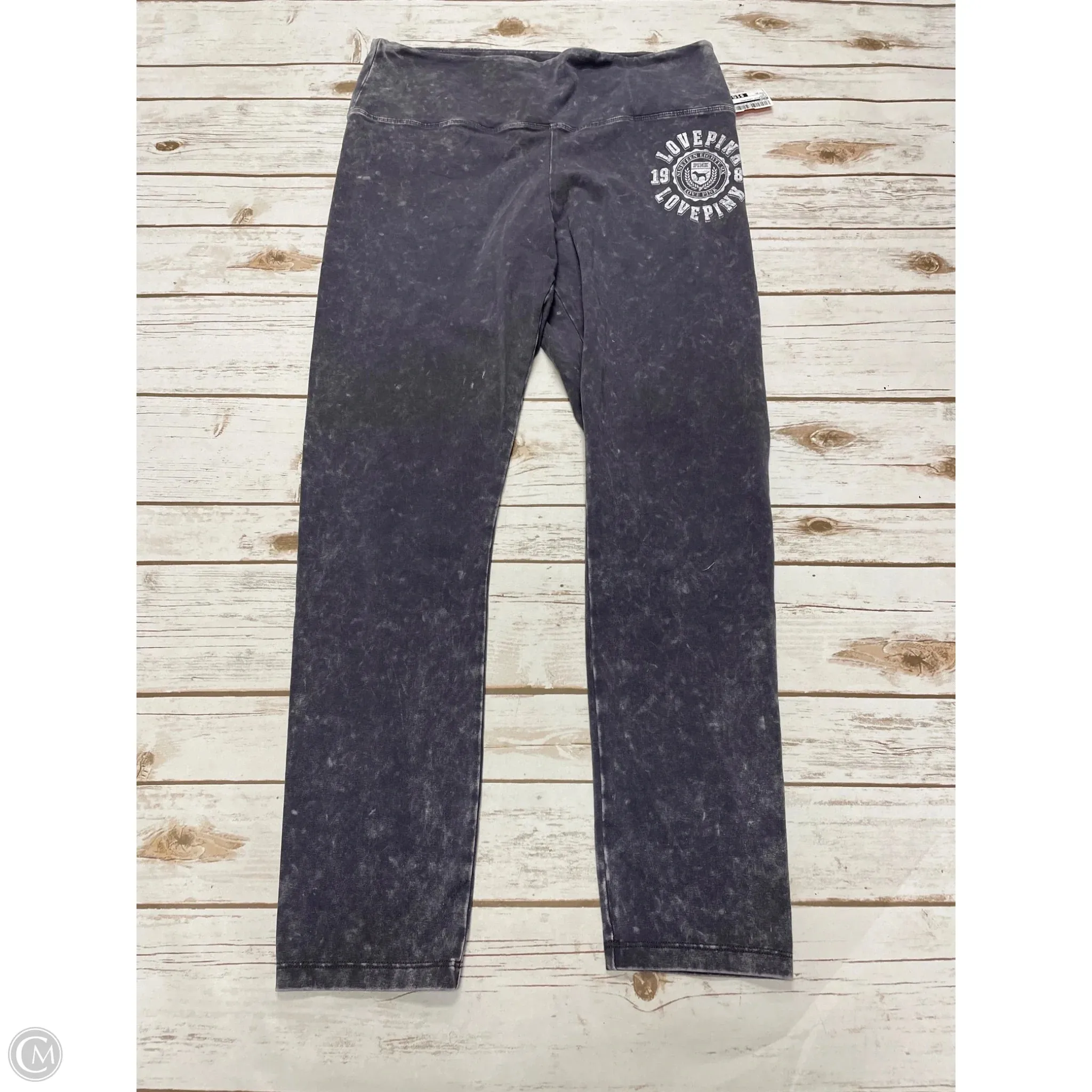 Athletic Leggings By Pink In Grey, Size: Xl