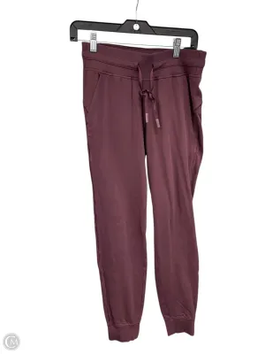 Athletic Pants By Lululemon In Purple, Size: 6