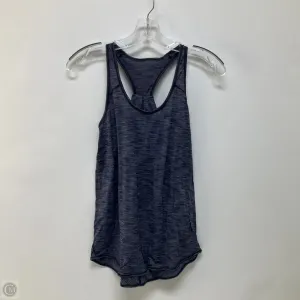 Athletic Tank Top By Lululemon In Blue, Size: 4