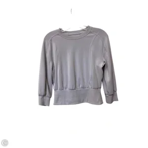 Athletic Top Long Sleeve Crewneck By Lululemon In Purple, Size: 4