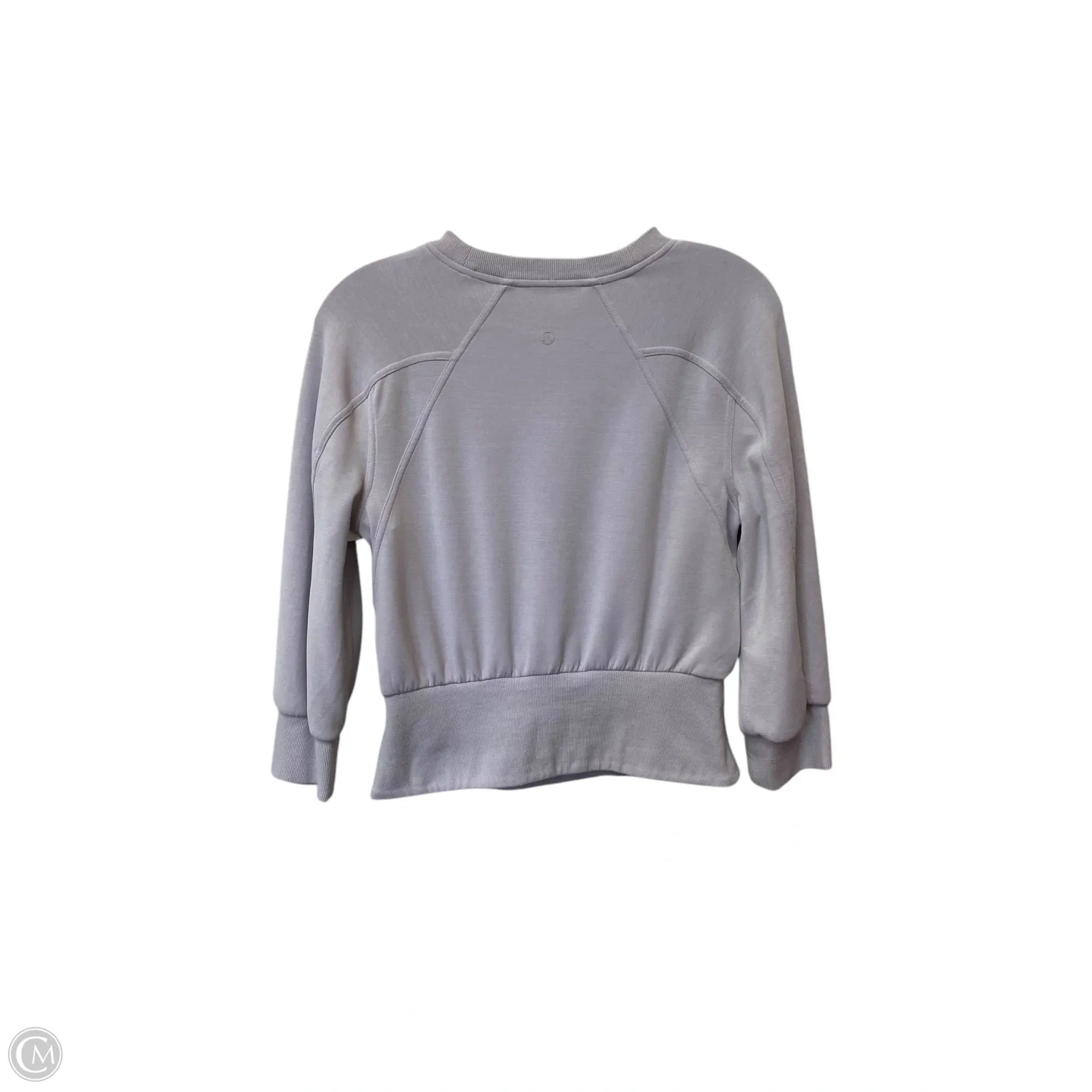 Athletic Top Long Sleeve Crewneck By Lululemon In Purple, Size: 4
