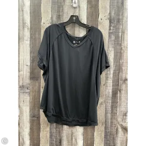 Athletic Top Short Sleeve By Xersion In Black, Size: 2x
