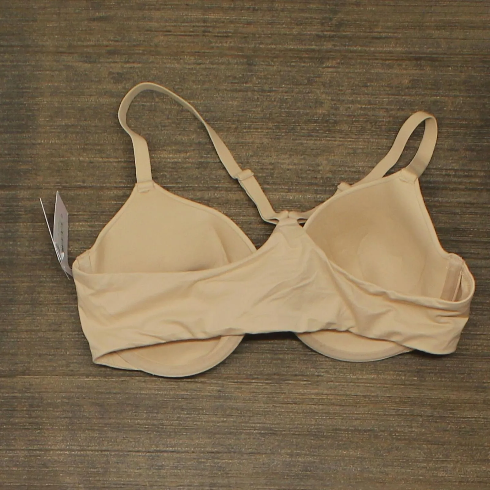 Auden Women's Ace Lightly Lined Demi Racerback Bra 552293 Beige Brown 36C
