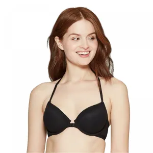 Auden Women's Ace Lightly Lined Lace Trim Demi Racerback Bra