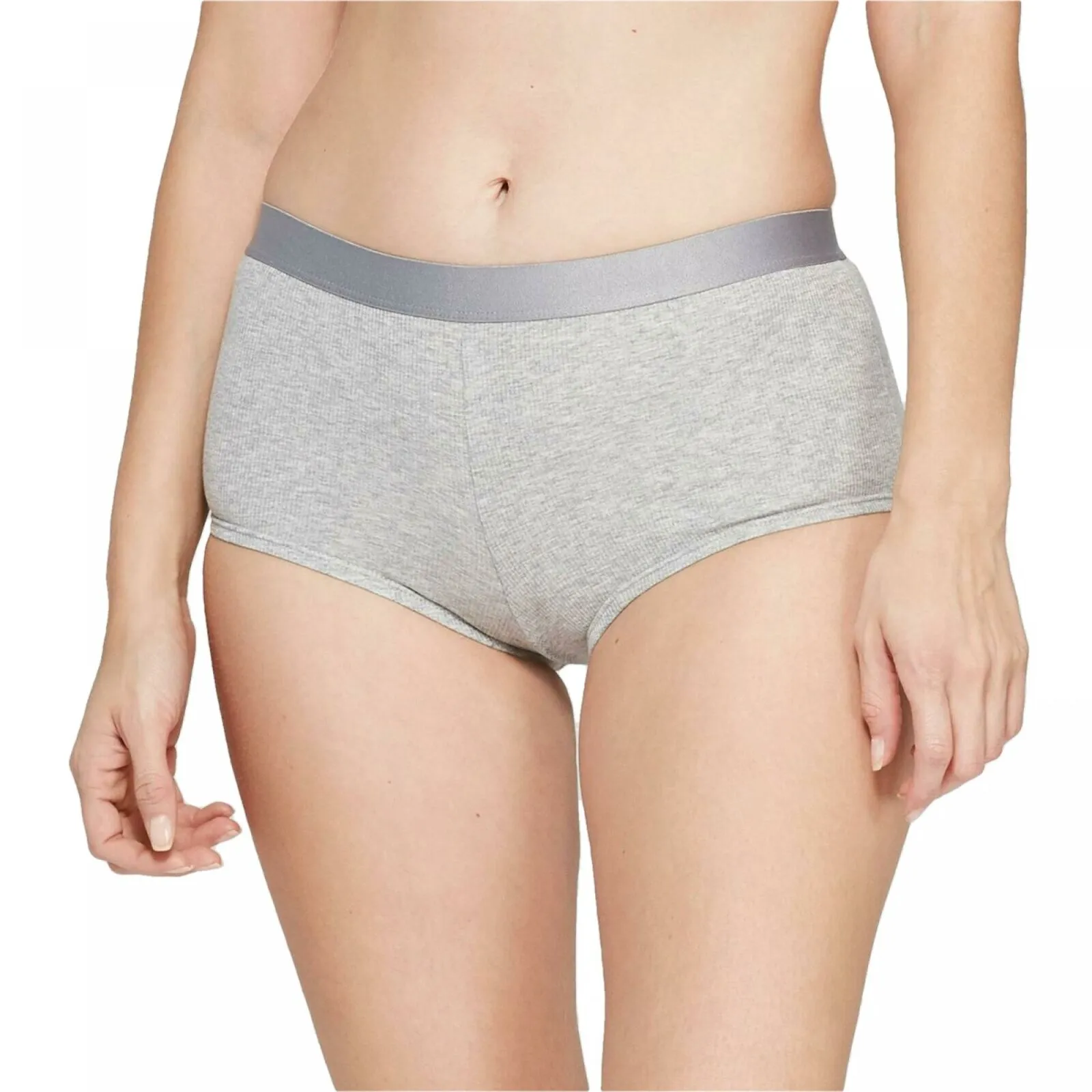 Auden Women's Cotton Ribbed Boyshort Underwear