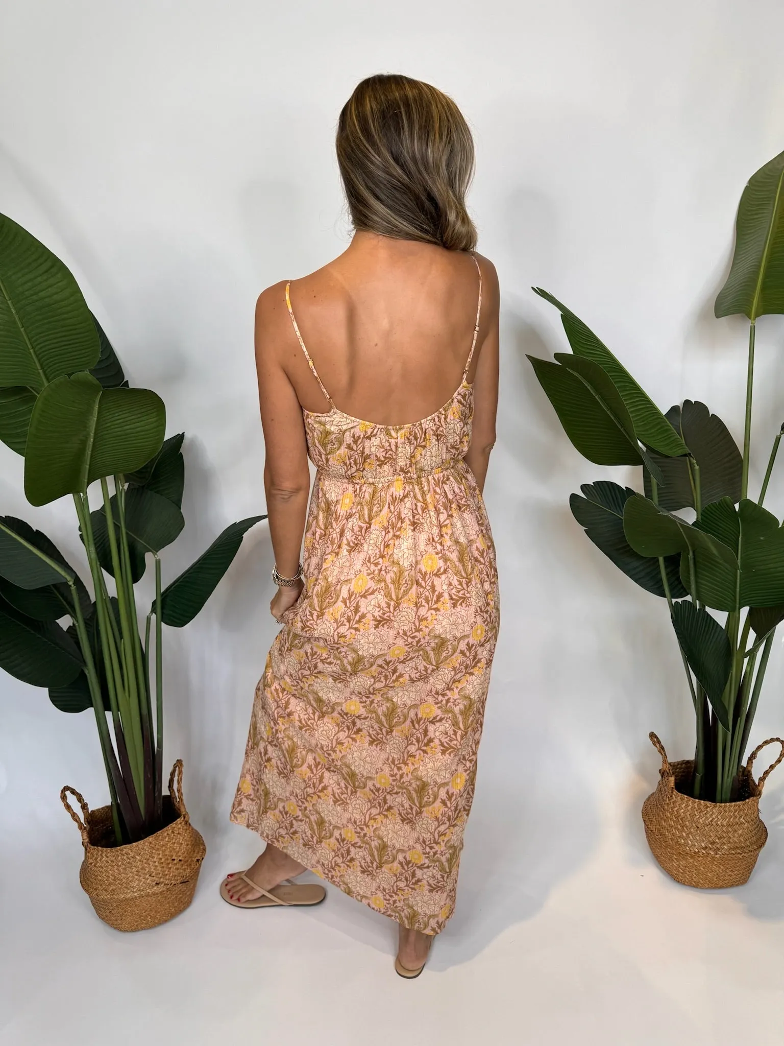 Auguste Peony Maxi Dress Rose