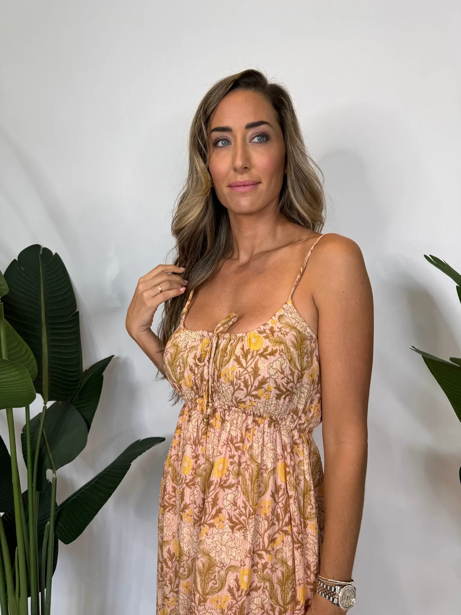 Auguste Peony Maxi Dress Rose