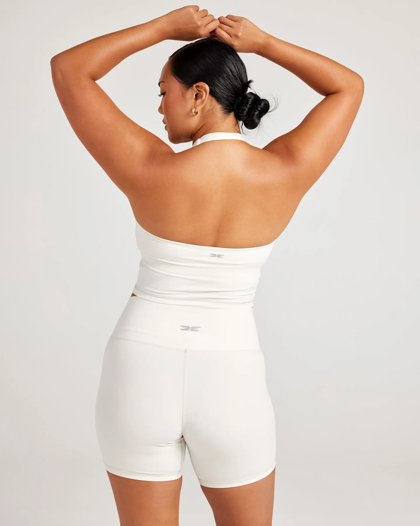 Aura Halter Tank - Vanilla Latte