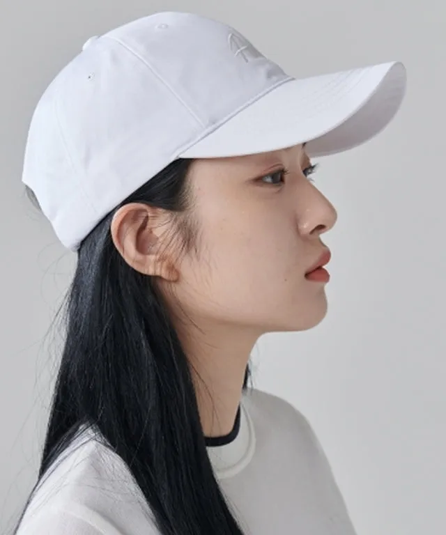 AVEN Cursive Embroidery Ball Cap - White
