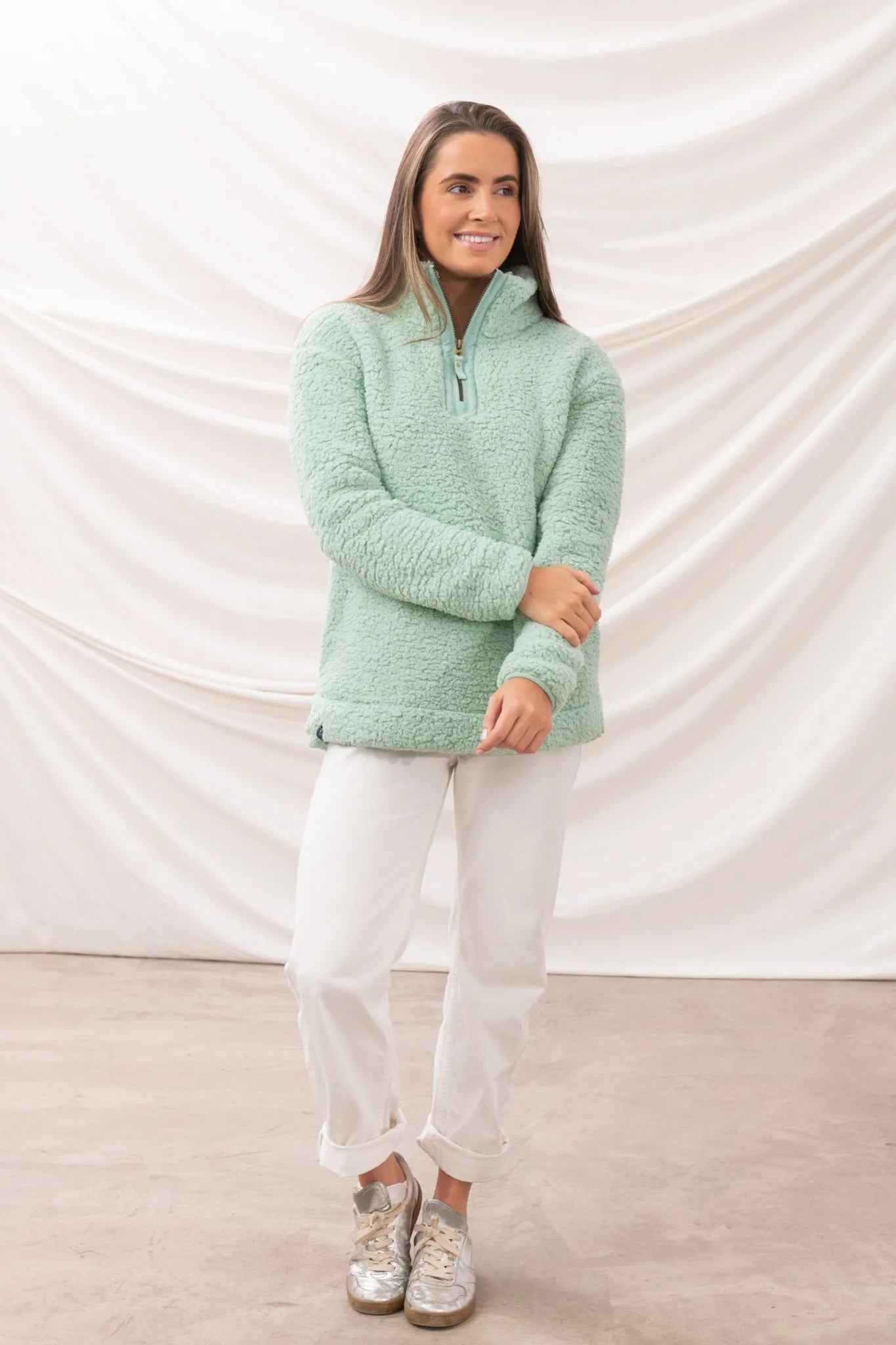 Bay Sherpa Fleece - Soft Sage