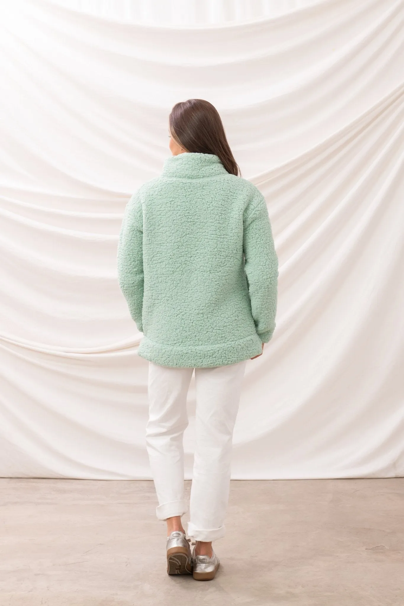 Bay Sherpa Fleece - Soft Sage