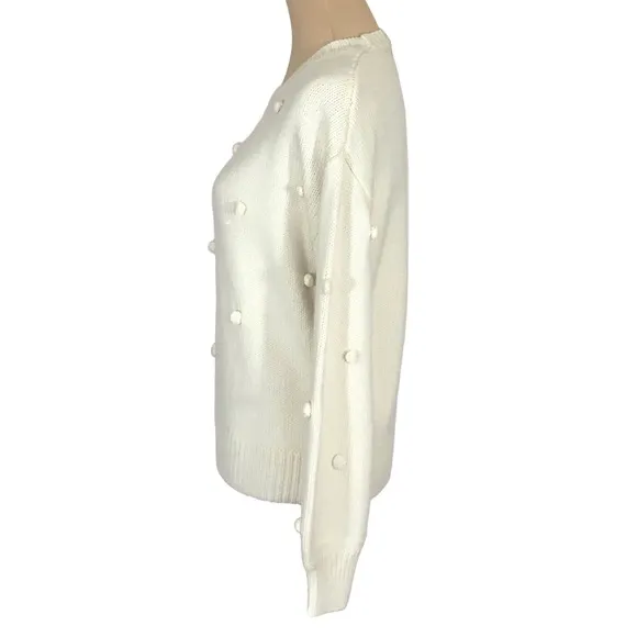 BB DAKOTA Women's Bobble Yum Cream Sweater, Women's Small, NWT