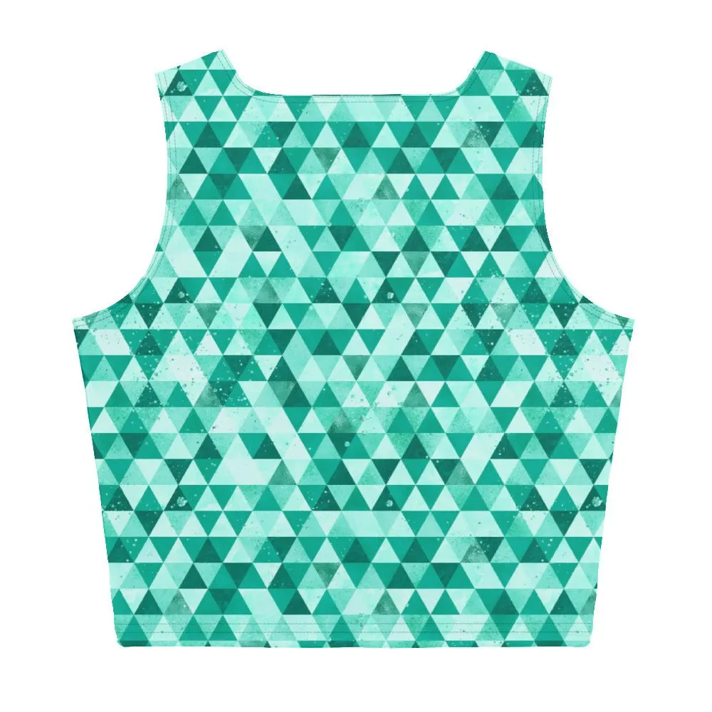 Be Extra! Green Angie Crop Top