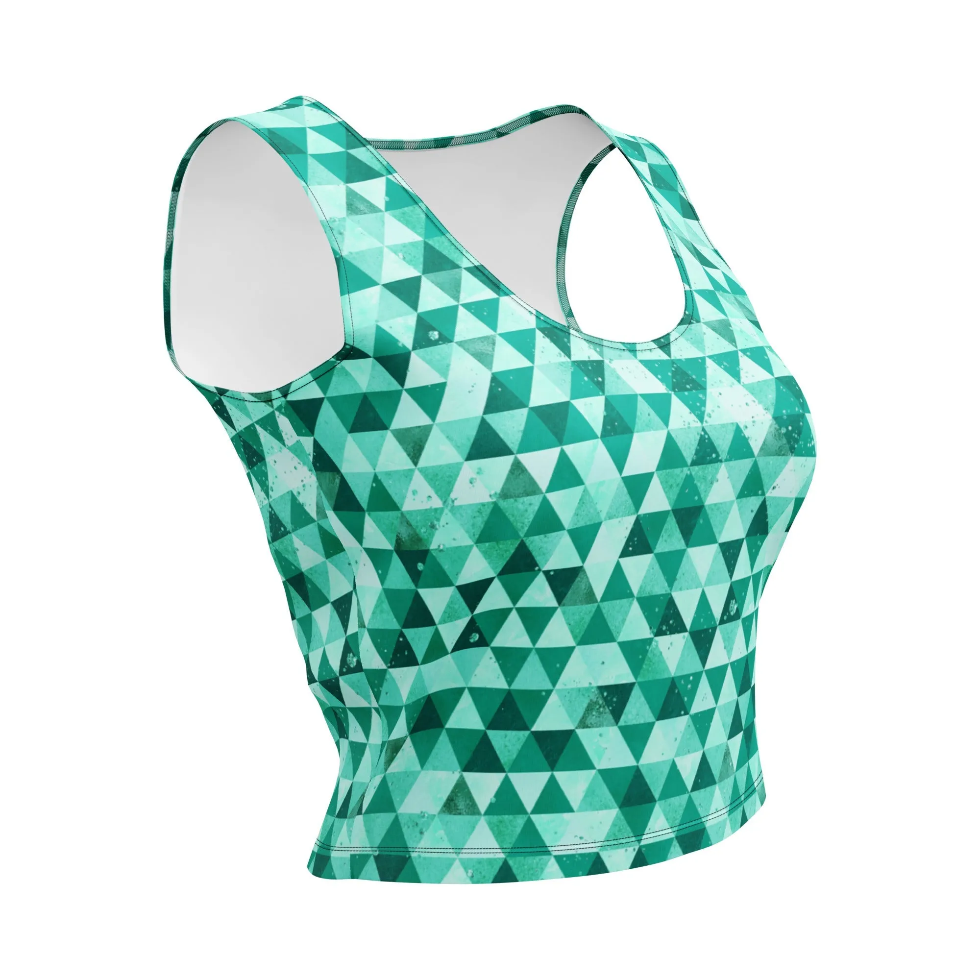 Be Extra! Green Angie Crop Top