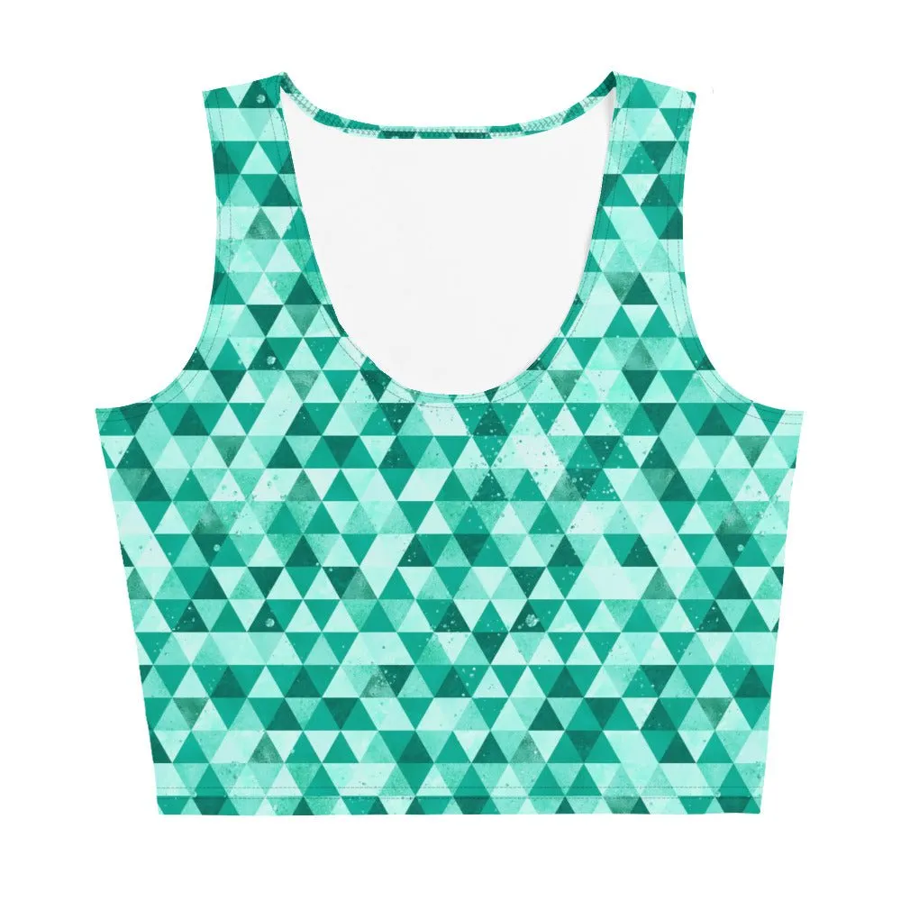 Be Extra! Green Angie Crop Top