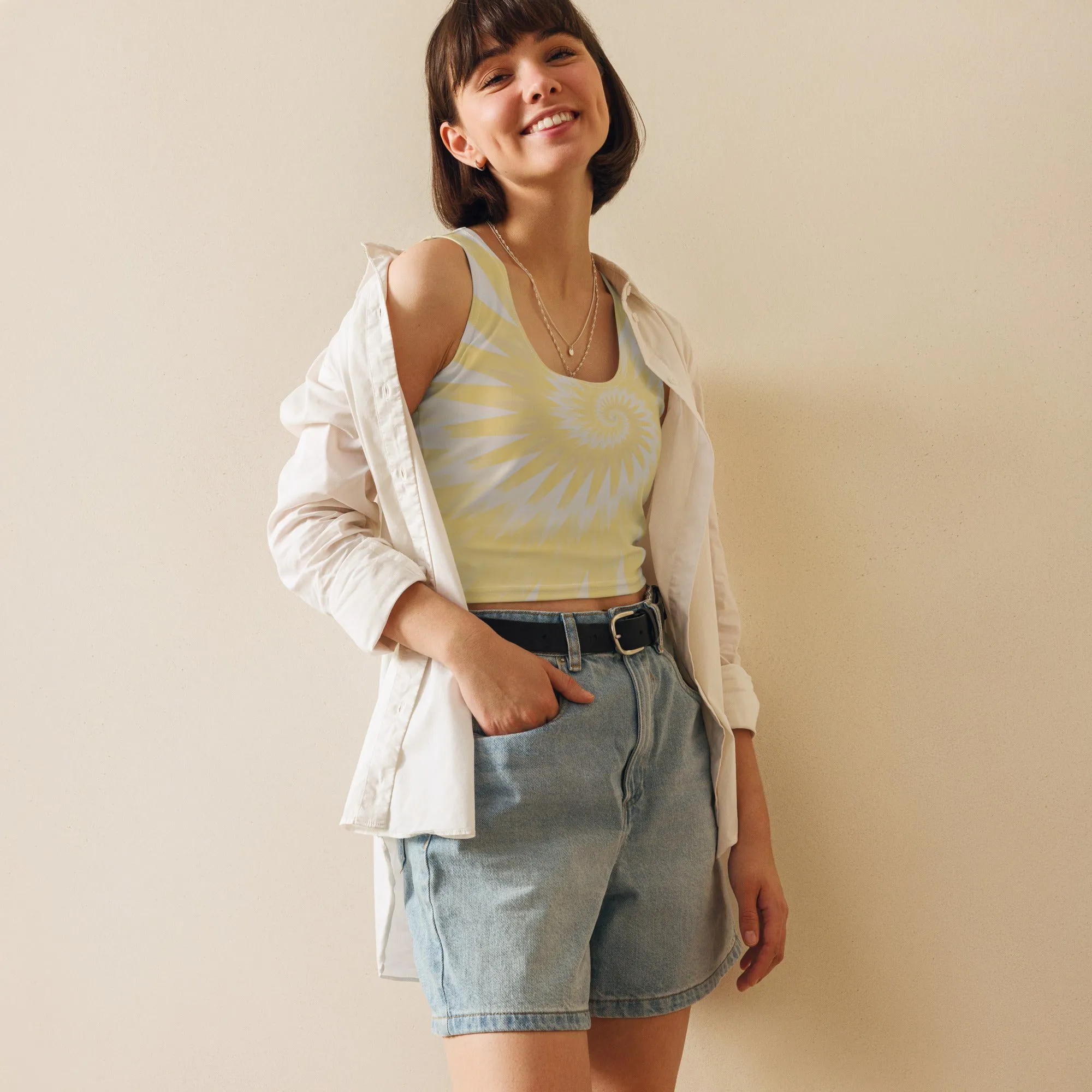 Be Extra! Silky Sun Tie-Dye Crop Top