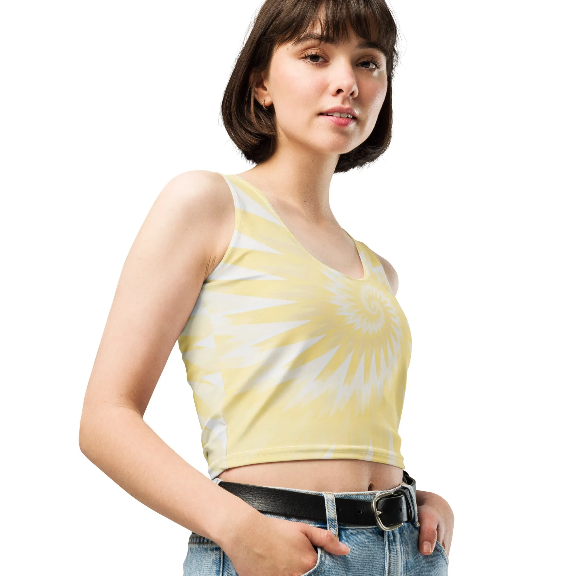 Be Extra! Silky Sun Tie-Dye Crop Top