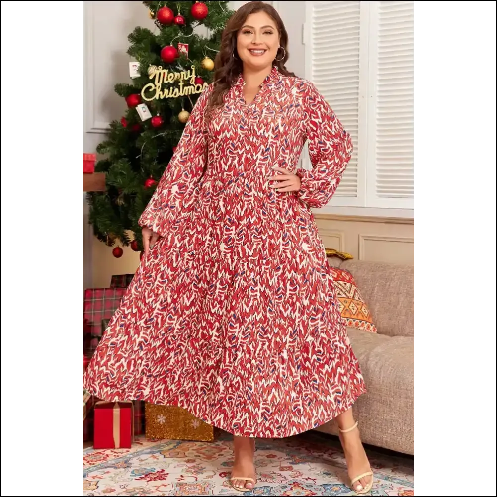Big Girl Red Dress: Size Abstract Print Power! 💃 Needful Things