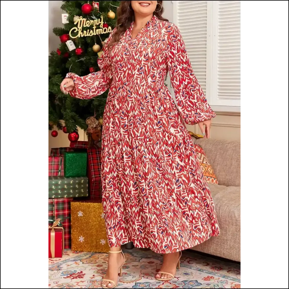 Big Girl Red Dress: Size Abstract Print Power! 💃 Needful Things