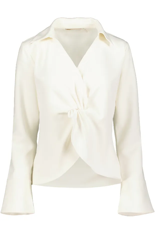 Bishop   Young Spencer Twist Front Blouse - White
