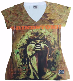 Black Ambrosia : Women's V-Neck Tee