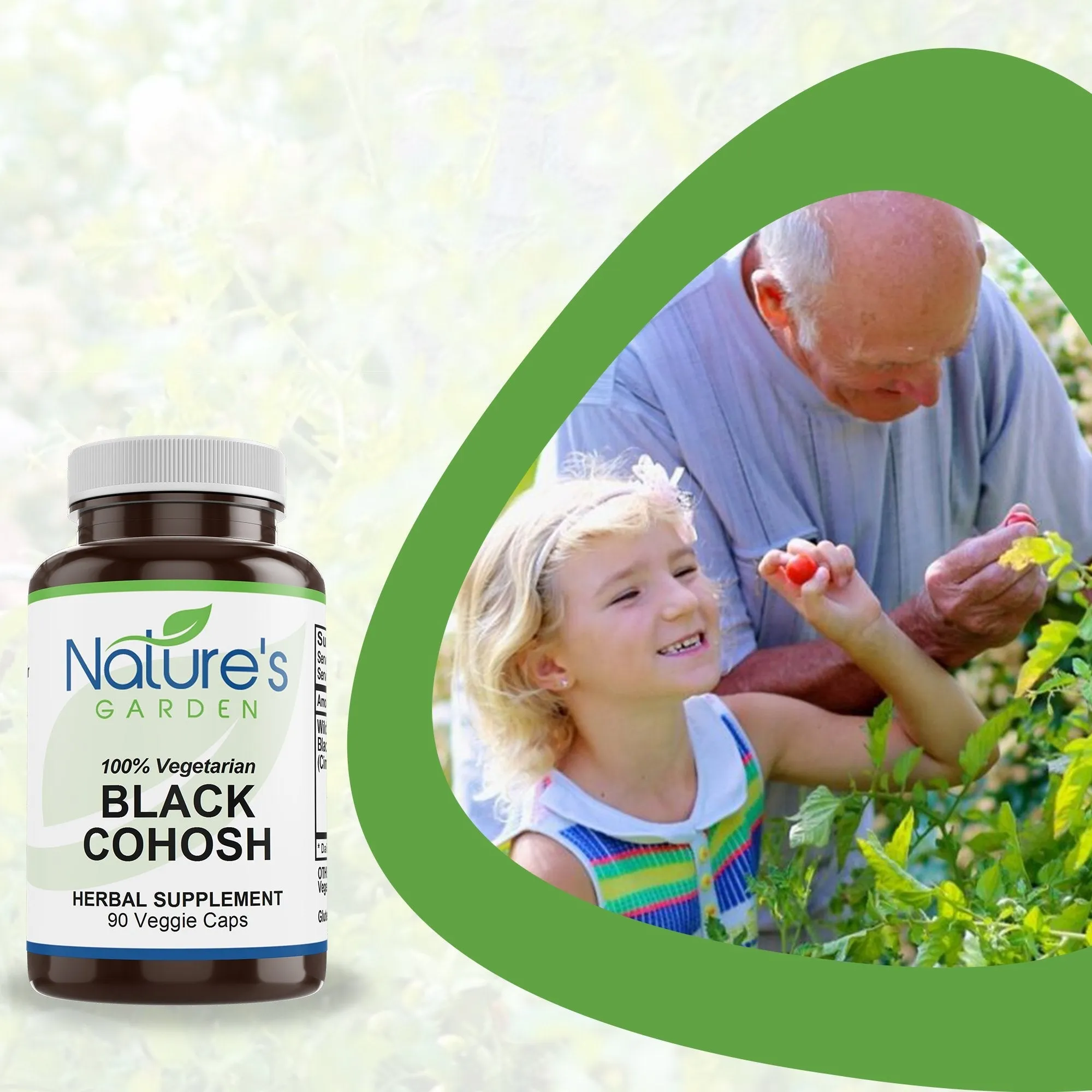 Black Cohosh - 90 Veggie Caps with 500mg Wild Black Cohosh Root