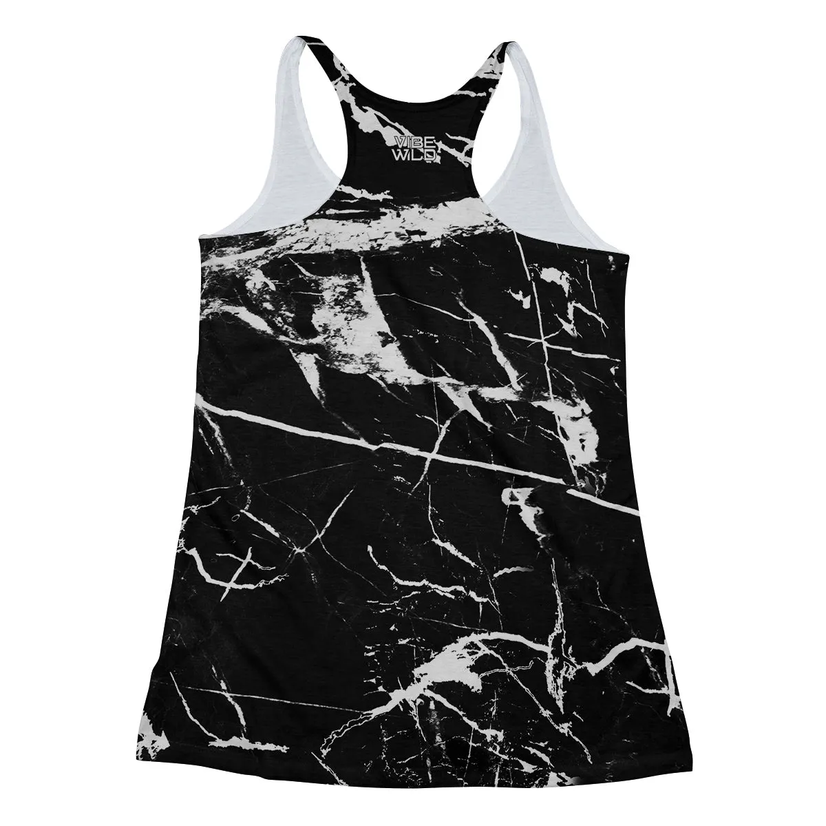 Black Marble Racerback Tank