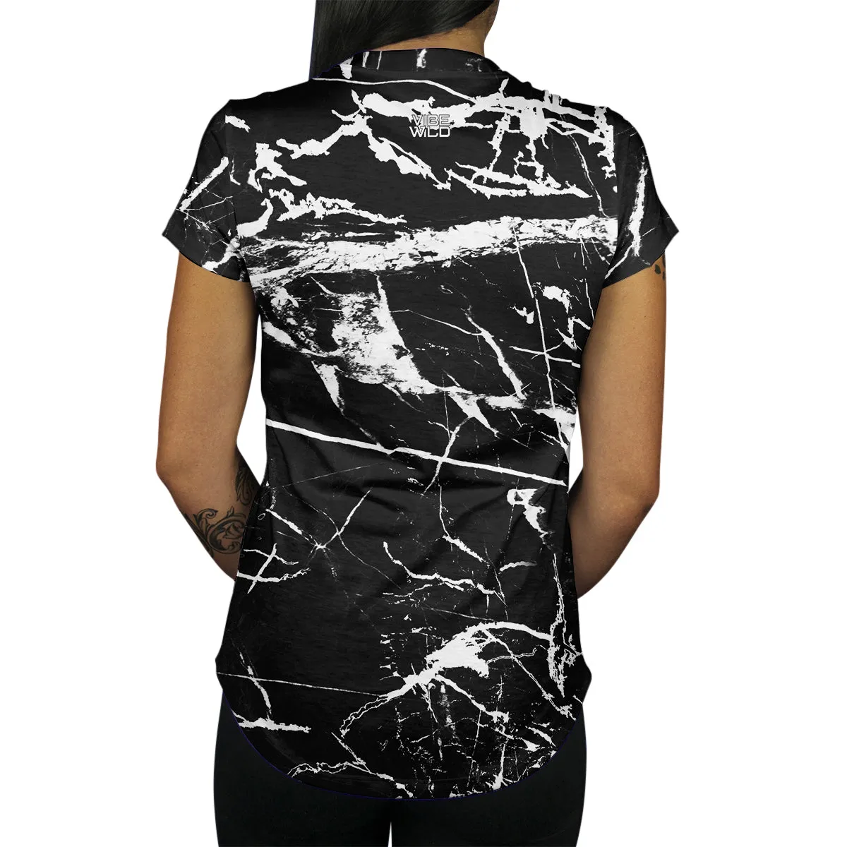 Black Marble Women's Tee